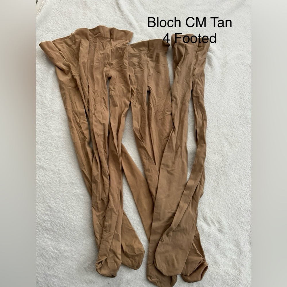 Bloch girls tan dance tights bundle CM